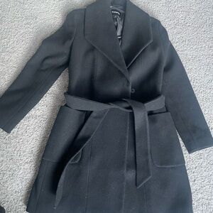 EXPRESS women’s Wool Double Breasted Wrap Coat